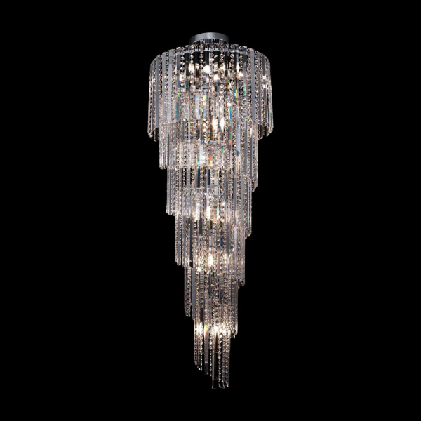 картинка Потолочная/подвесная люстра хрустальная Louis  RC005PL-12CH от магазина BTSvet