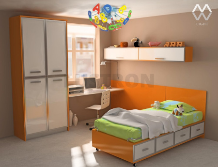 картинка Детский потолочный светильник с буквами Улыбка 365013705 от магазина BTSvet