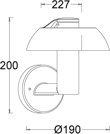 картинка Настенный LED светильник уличный SPRIL W2251S R от магазина BTSvet