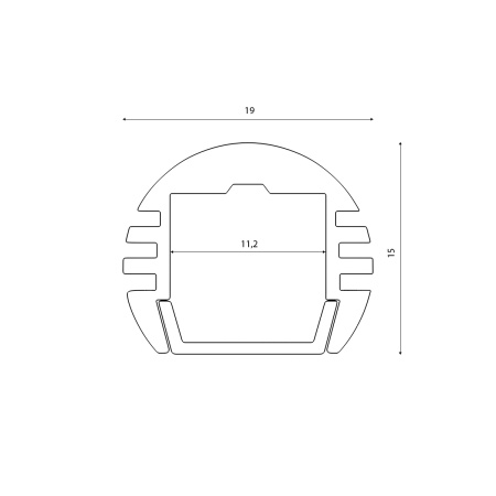картинка Профиль для светодиодной ленты SF-1915 от магазина BTSvet