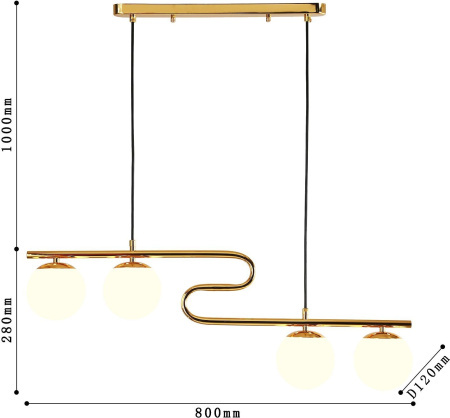 картинка Подвесной светильник Collana 4037-4P от магазина BTSvet