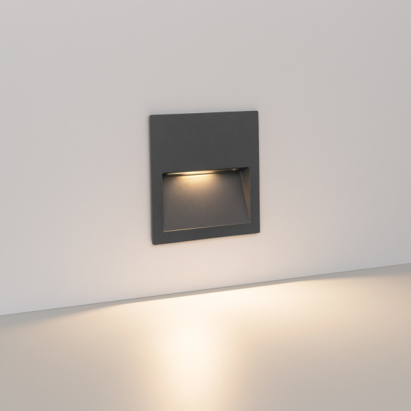 картинка Фасадный светильник светодиодный LTD-TRAIL-S115x115-4W Warm3000 (GR, 70 deg, 230V) (Arlight, IP65 Металл, 3 года) 029963 от магазина BTSvet