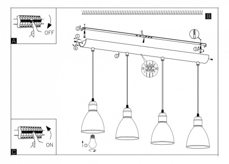 картинка Подвесной светильник PRIDDY 49466 от магазина BTSvet