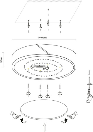 картинка Потолочный светильник 445-027-01 от магазина BTSvet