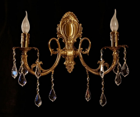 Бра 8888/2 AB Leaf crystal