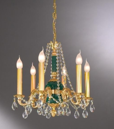 Подвесная люстра 950/6 с хрусталем