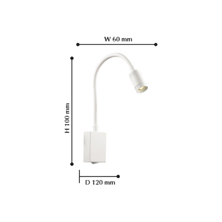 картинка Бра светодиодное с выключателем Murum 1958-1W от магазина BTSvet