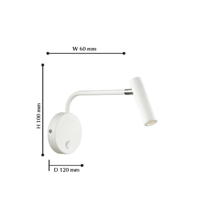 картинка Бра светодиодное с выключателем Murum 1961-1W от магазина BTSvet