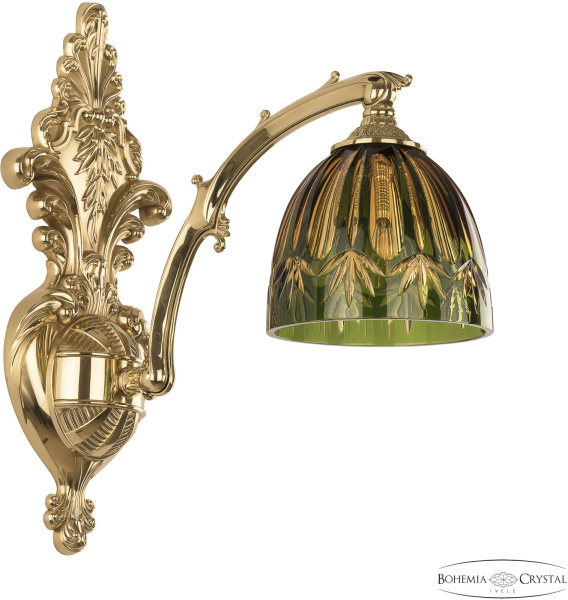 Бра хрустальное Verona 7211B15/1/210 G P1 D Amber-Green/H-1I