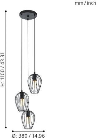 картинка Подвесной светильник NEWTOWN 49479 от магазина BTSvet