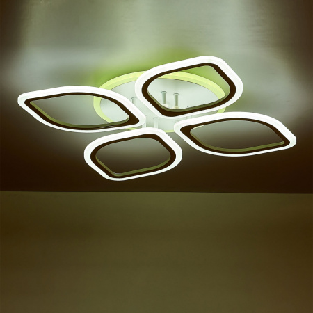 картинка Потолочная люстра светодиодная с пультом и управлением смартфоном регулировкой цветовой температуры и яркости RGB Ромби Смарт CL236A140E от магазина BTSvet