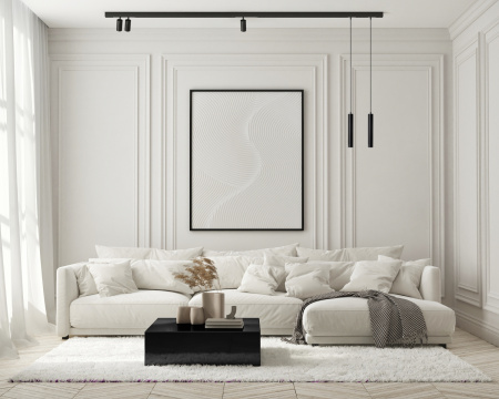 картинка Трековый светильник светодиодный с пультом, управлением смартфоном и голосом, регулировкой цветовой температуры DK8010-BK от магазина BTSvet