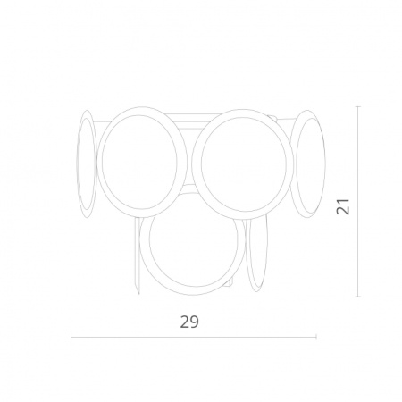 картинка Настенный светильник хрустальный Chloe 7566/02 AP-1 от магазина BTSvet
