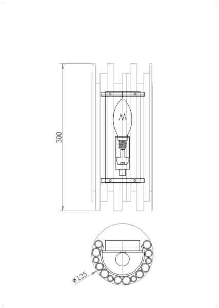 картинка Настенный светильник Coliseo MOD136WL-01BS от магазина BTSvet