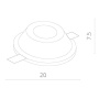 картинка Встраиваемый светильник Invisible A9270PL-1WH от магазина BTSvet
