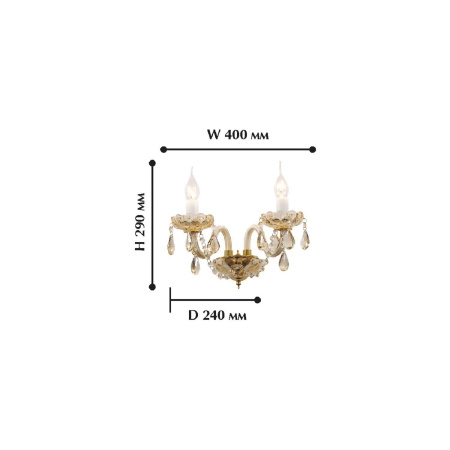 картинка Хрустальное бра Brendy 1738-2W от магазина BTSvet