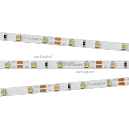 Светодиодная лента RT-A60-5mm 12V Warm3000 (4.8 W/m, IP20, 2835, 5m) (узкая) 028614(2)