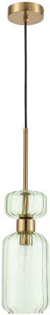 картинка Подвесной светильник Gloss 1141/1S E14*60W Antigue copper/Green от магазина BTSvet