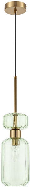 картинка Подвесной светильник Gloss 1141/1S E14*60W Antigue copper/Green от магазина BTSvet
