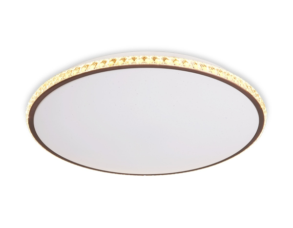 картинка Потолочный светильник светодиодный с пультом регулировкой цветовой температуры и яркости с ночным режимом ORBITAL FF71 от магазина BTSvet