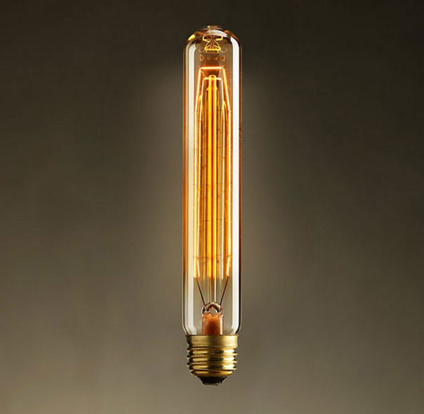 картинка Ретро лампочка накаливания Эдисона цилиндр E27 40W 2400-2800K 1040-H от магазина BTSvet