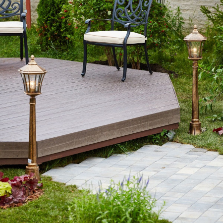 картинка Наземный фонарь уличный Virgo F черное золото (арт. GLXT-1450F) от магазина BTSvet