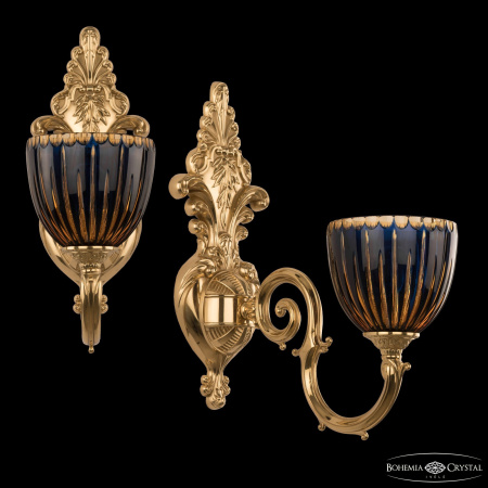 картинка Бра хрустальное Verona 7203B15/1/210 G P1 U Amber-Blue/H-1K от магазина BTSvet