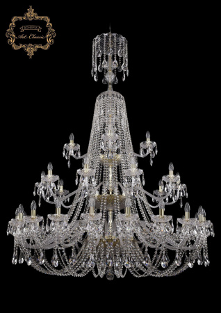 Хрустальная подвесная люстра 11.21.20+10+5.530.3d.XL-196.Gd.Sp