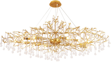 Подвесная люстра REINA V2 SP12 L1500 GOLD PEARL