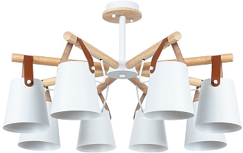 Потолочная люстра на штанге Thomas A7032PL-8WH