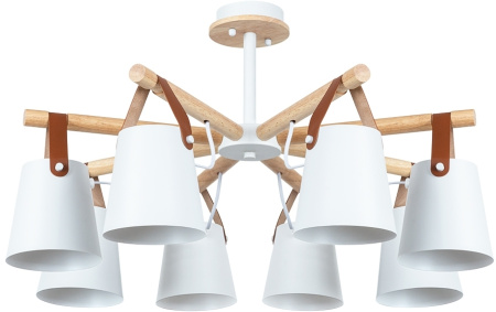 Потолочная люстра на штанге Thomas A7032PL-8WH