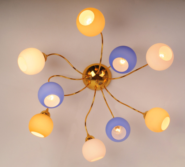 картинка Потолочная люстра для детской 350PL9GO-MIX от магазина BTSvet