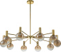 картинка Люстра потолочная на штанге Collana V000221 (13015/10R Gold) от магазина BTSvet