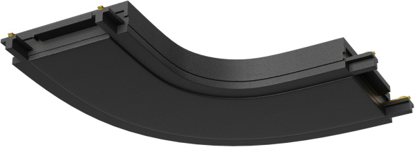 Коненктор питания полукруглый Radity черный накладной Accessories for tracks Radity TRA084CR-11B