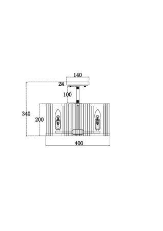 картинка Потолочная люстра Solar MOD087CL-04G от магазина BTSvet