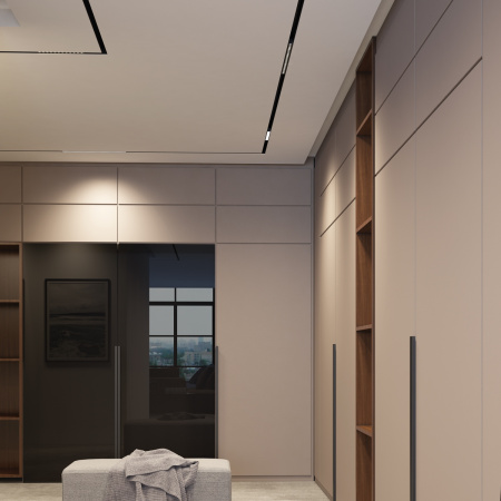 картинка Трековый светильник диммируемый светодиодный с пультом и регулировкой цветовой температуры Shino 358618 от магазина BTSvet