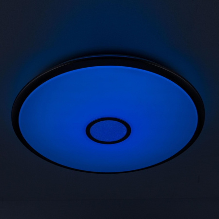 картинка Потолочный светильник светодиодный с пультом и управлением смартфоном регулировкой яркости и цветовой температуры таймером Старлайт Смарт CL703A81G RGB от магазина BTSvet