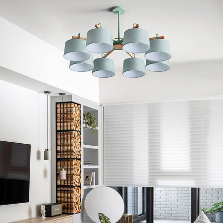 картинка Потолочная люстра на штанге EVEN 8 Olive от магазина BTSvet