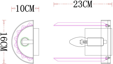 картинка Бра хрустальное Secunda A1003AP-1CC от магазина BTSvet
