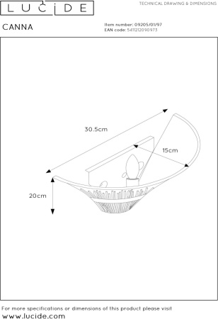 картинка Бра Canna 09205/01/97 от магазина BTSvet