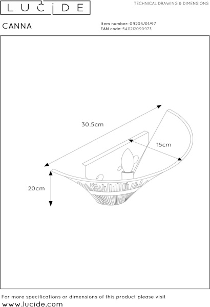 картинка Бра Canna 09205/01/97 от магазина BTSvet