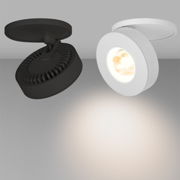 картинка LED спот встраиваемый LGD-MONA-BUILT-R100-12W White5000 (WH, 24 deg) (Arlight, IP40 Металл, 3 года) 025464 от магазина BTSvet