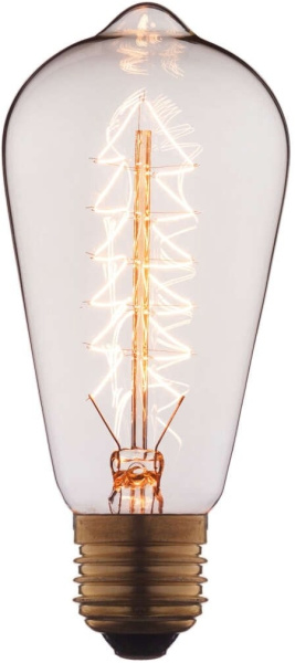 Ретро лампочка накаливания Эдисона груша E27 40W 2400-2800K 6440-S