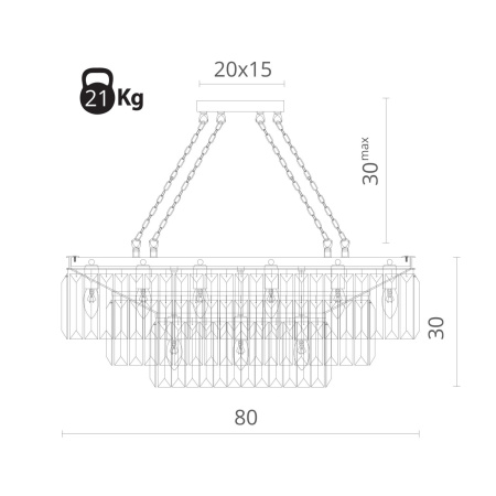 картинка Подвесная люстра Nova 3001/02 SP-15 от магазина BTSvet