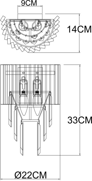 картинка Бра хрустальное Muscida A1004AP-2SI от магазина BTSvet