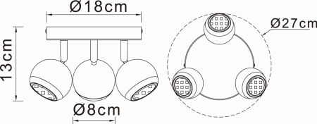 картинка Спот Oman 57882-3 от магазина BTSvet