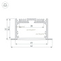 картинка Профиль SL-LINIA62-F-2000 ANOD (Arlight, Алюминий) 019292 от магазина BTSvet