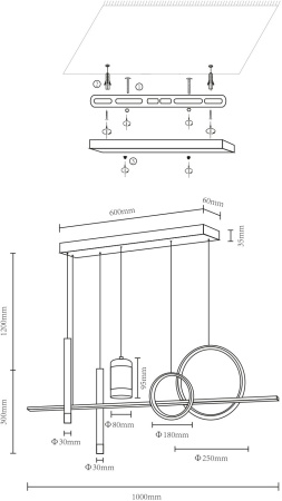 картинка Подвесной светильник 431-306-06 от магазина BTSvet