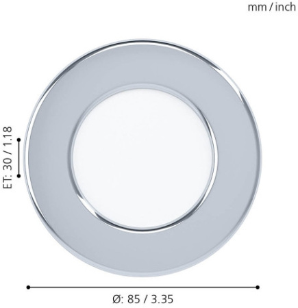 картинка Встраиваемый светильник светодиодный Fueva 5 99204 IP44 от магазина BTSvet