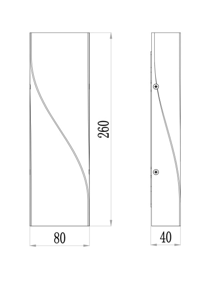 картинка Настенный светильник уличный светодиодный Twist O040WL-L11W3K IP65 от магазина BTSvet